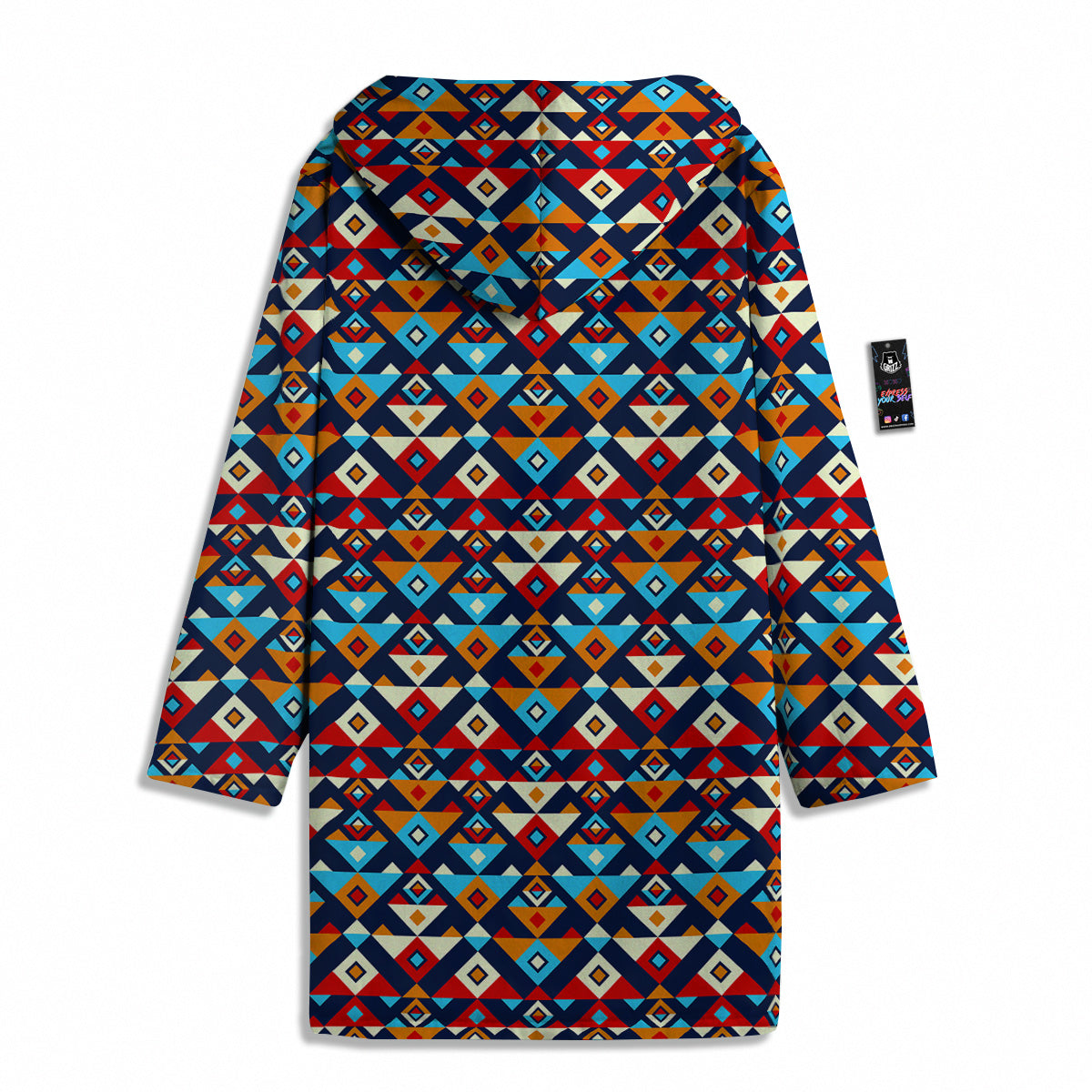 Ethnic Boho Colorful Print Pattern Men's Windbreaker Jacket-grizzshop