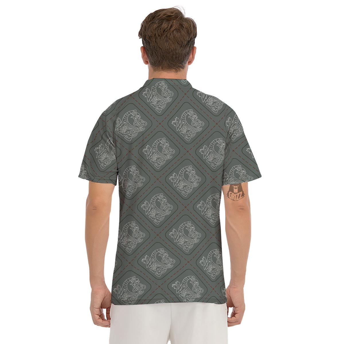 Ethnic Celtic Viking Men's Golf Shirts-grizzshop