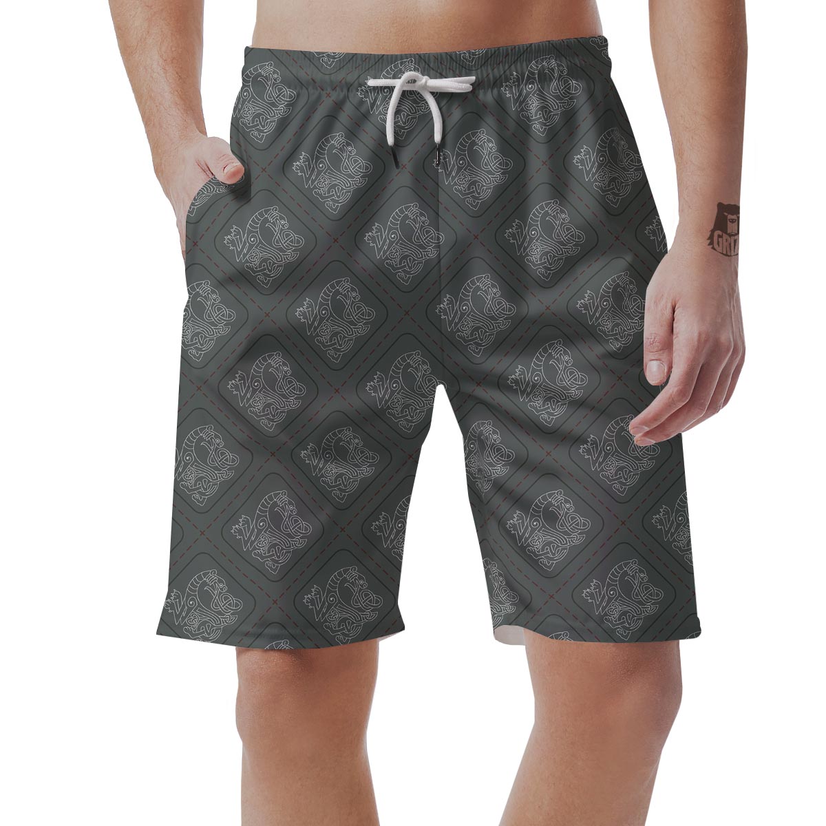 Ethnic Celtic Viking Men's Shorts-grizzshop