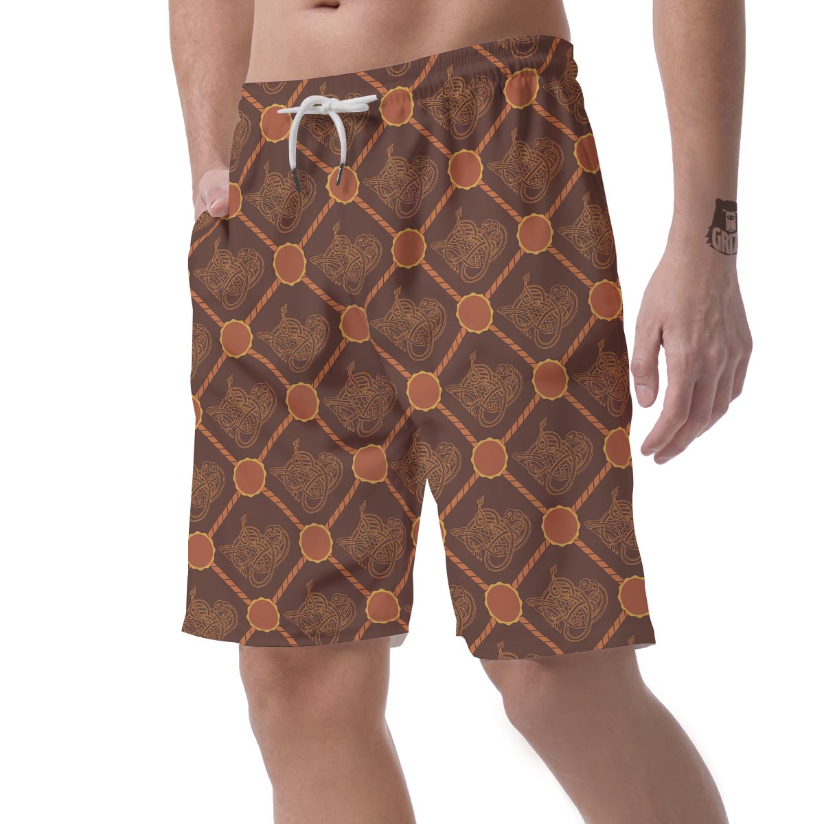 Ethnic Celtic Viking Norse Men's Shorts-grizzshop