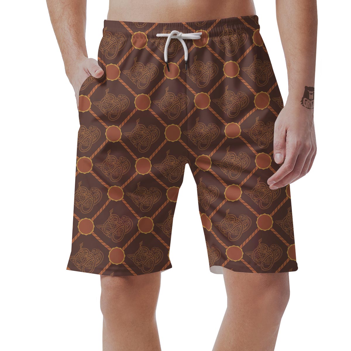 Ethnic Celtic Viking Norse Men's Shorts-grizzshop