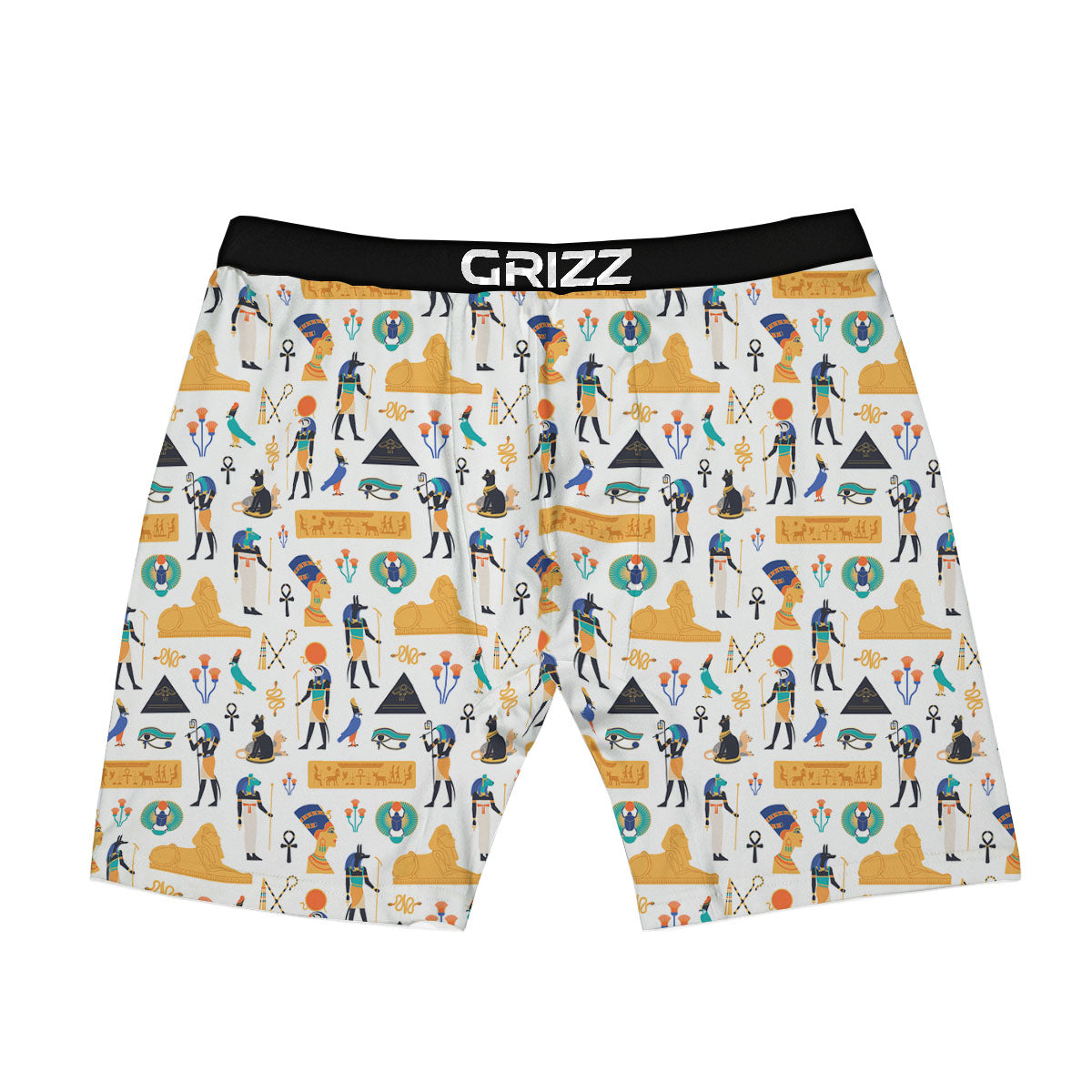 Ethnic Egyptian Print Pattern Boxer Briefs-grizzshop