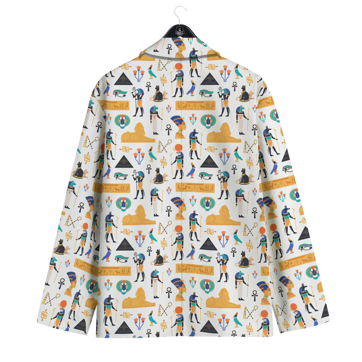 Ethnic Egyptian Print Pattern Men's Sport Coat-grizzshop