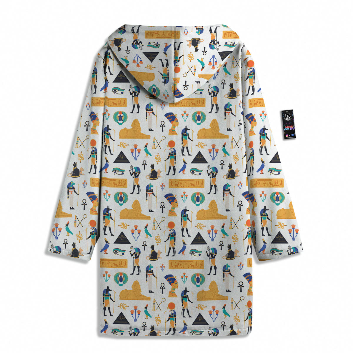 Ethnic Egyptian Print Pattern Men's Windbreaker Jacket-grizzshop