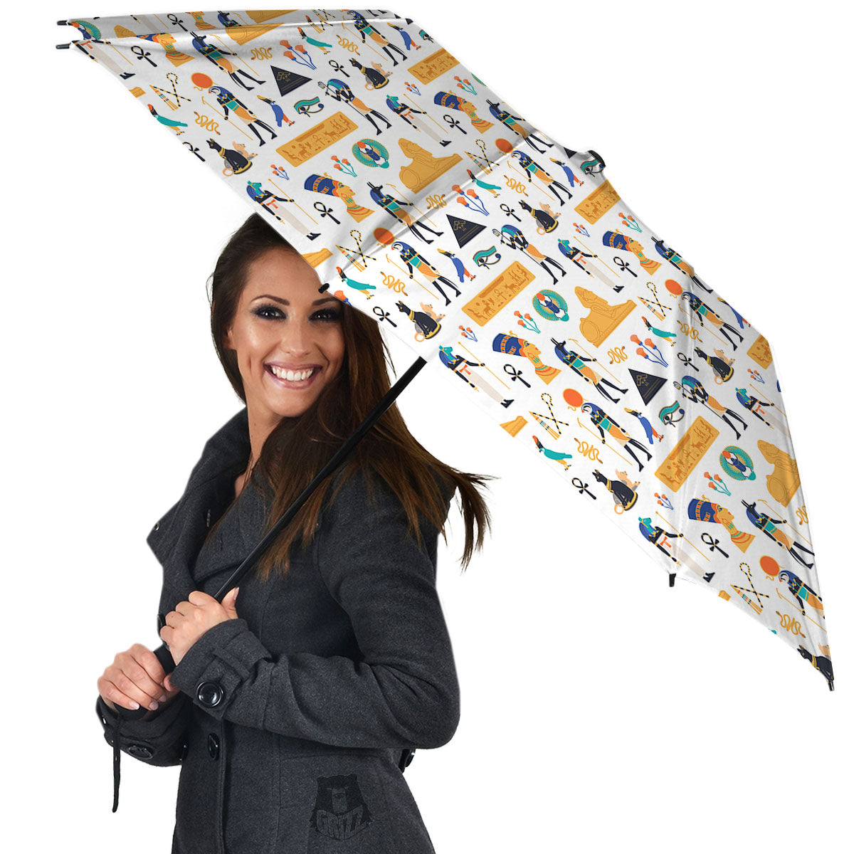 Ethnic Egyptian Print Pattern Umbrella-grizzshop