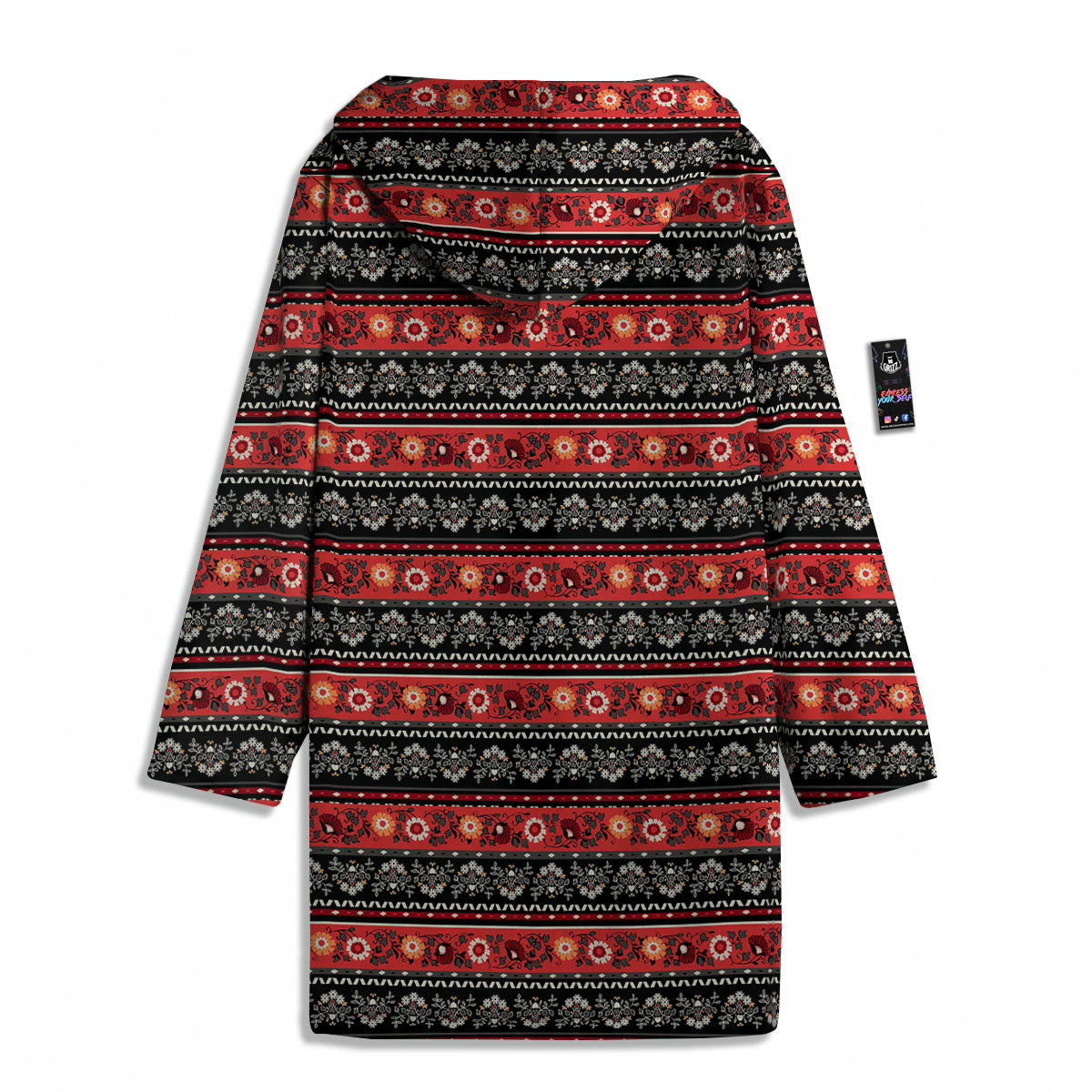 Ethnic Floral Print Pattern Men's Windbreaker Jacket-grizzshop