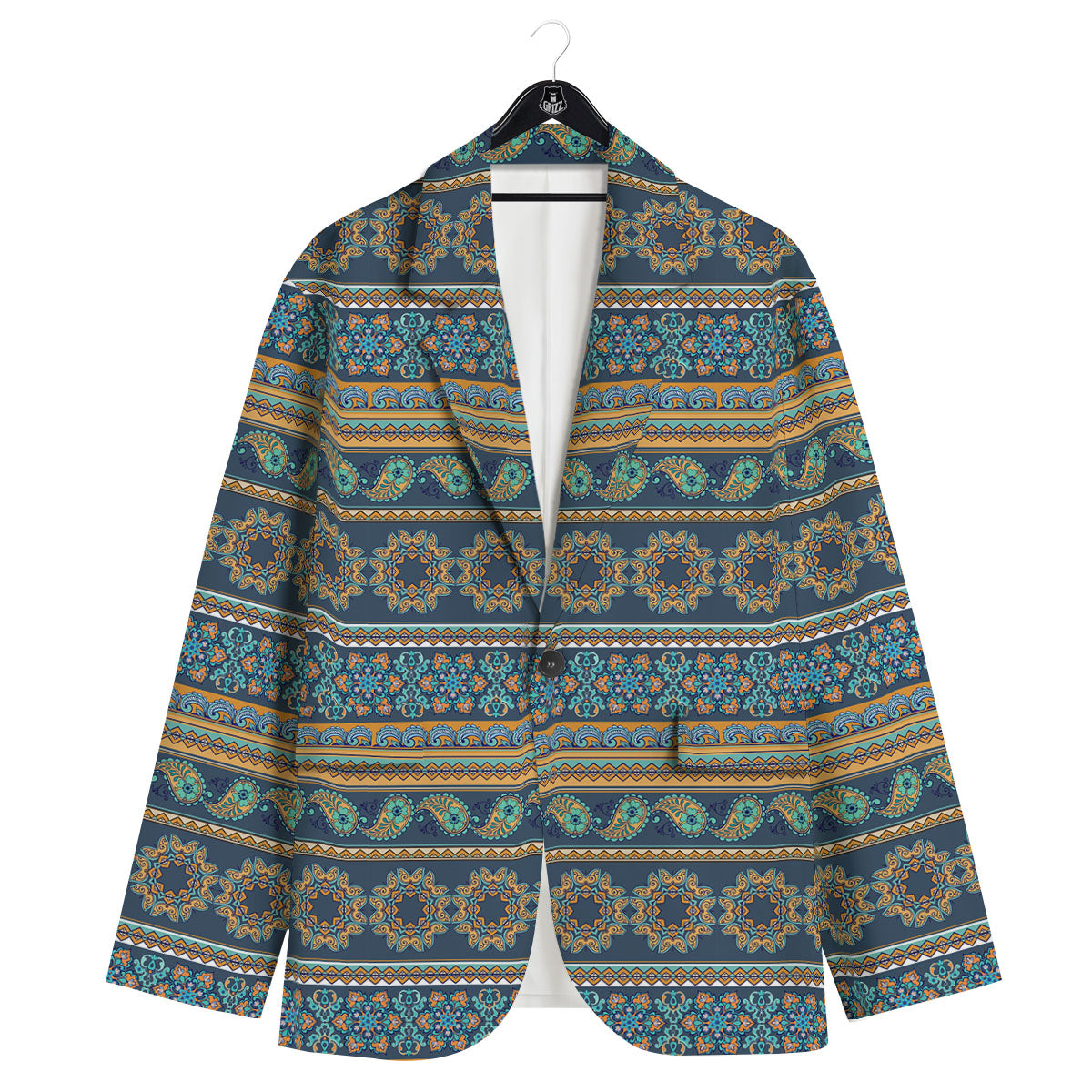 Ethnic Indian Print Pattern Men's Sport Coat-grizzshop
