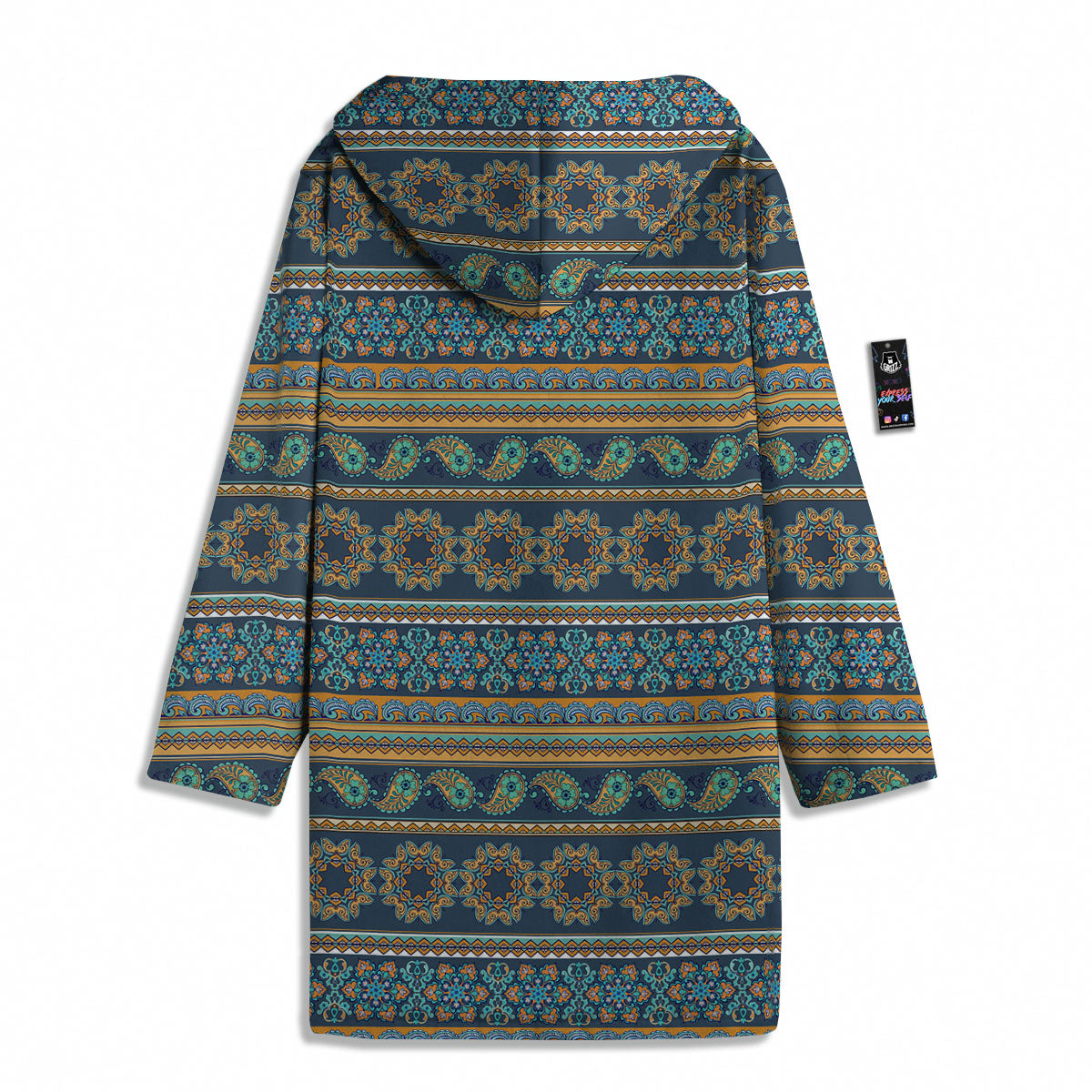 Ethnic Indian Print Pattern Men's Windbreaker Jacket-grizzshop