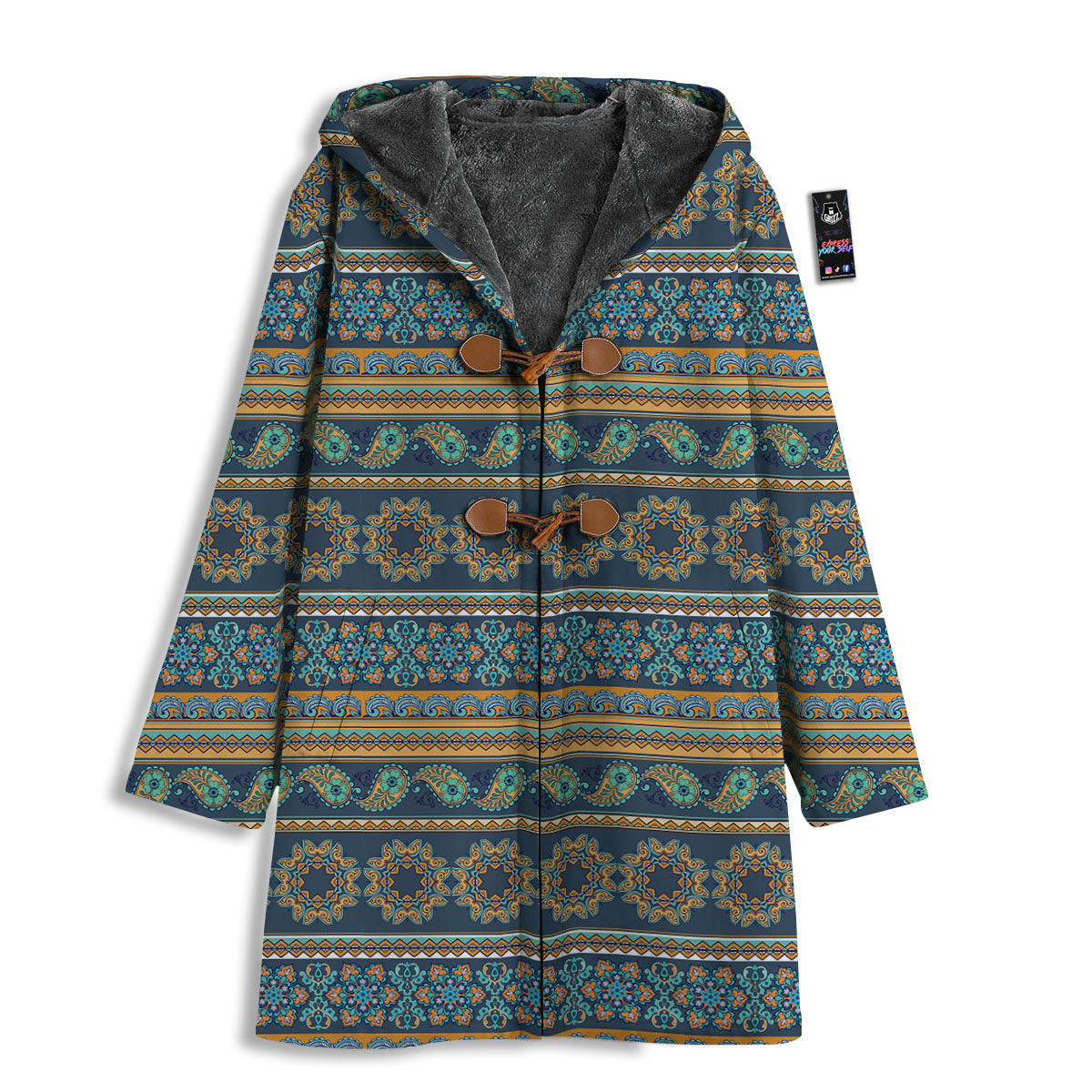 Ethnic Indian Print Pattern Men's Windbreaker Jacket-grizzshop