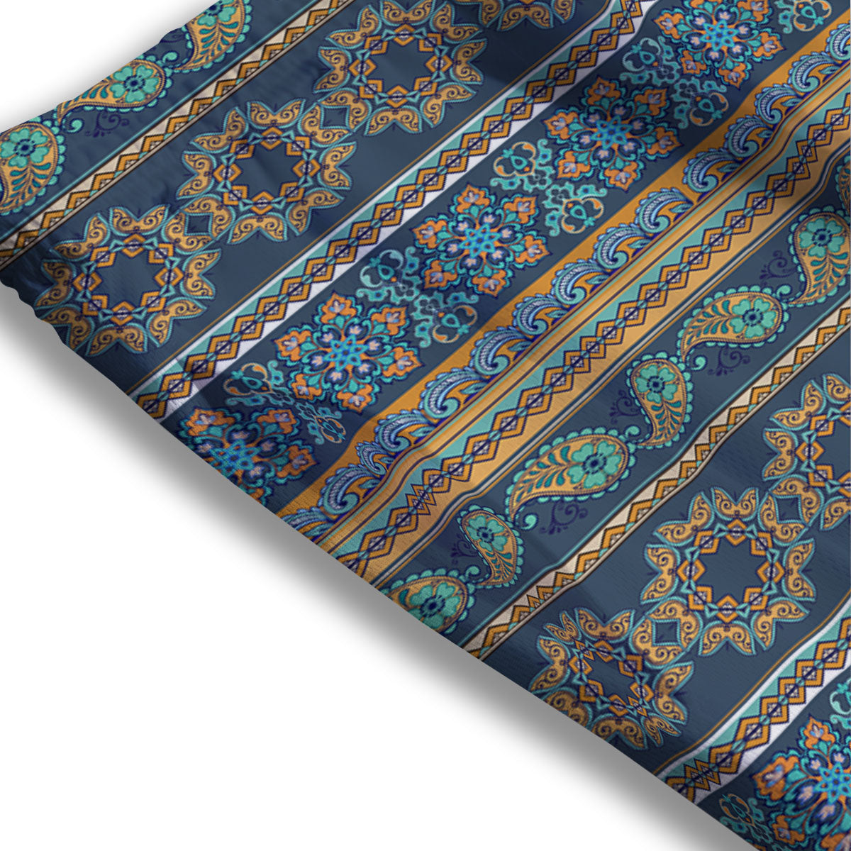 Ethnic Indian Print Pattern Mesh Shorts
