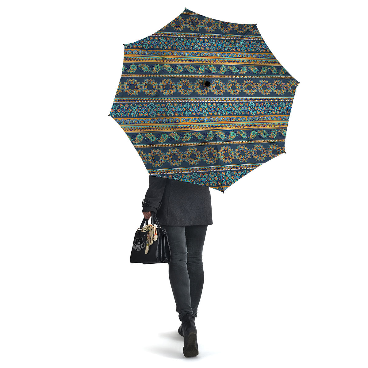 Ethnic Indian Print Pattern Umbrella-grizzshop