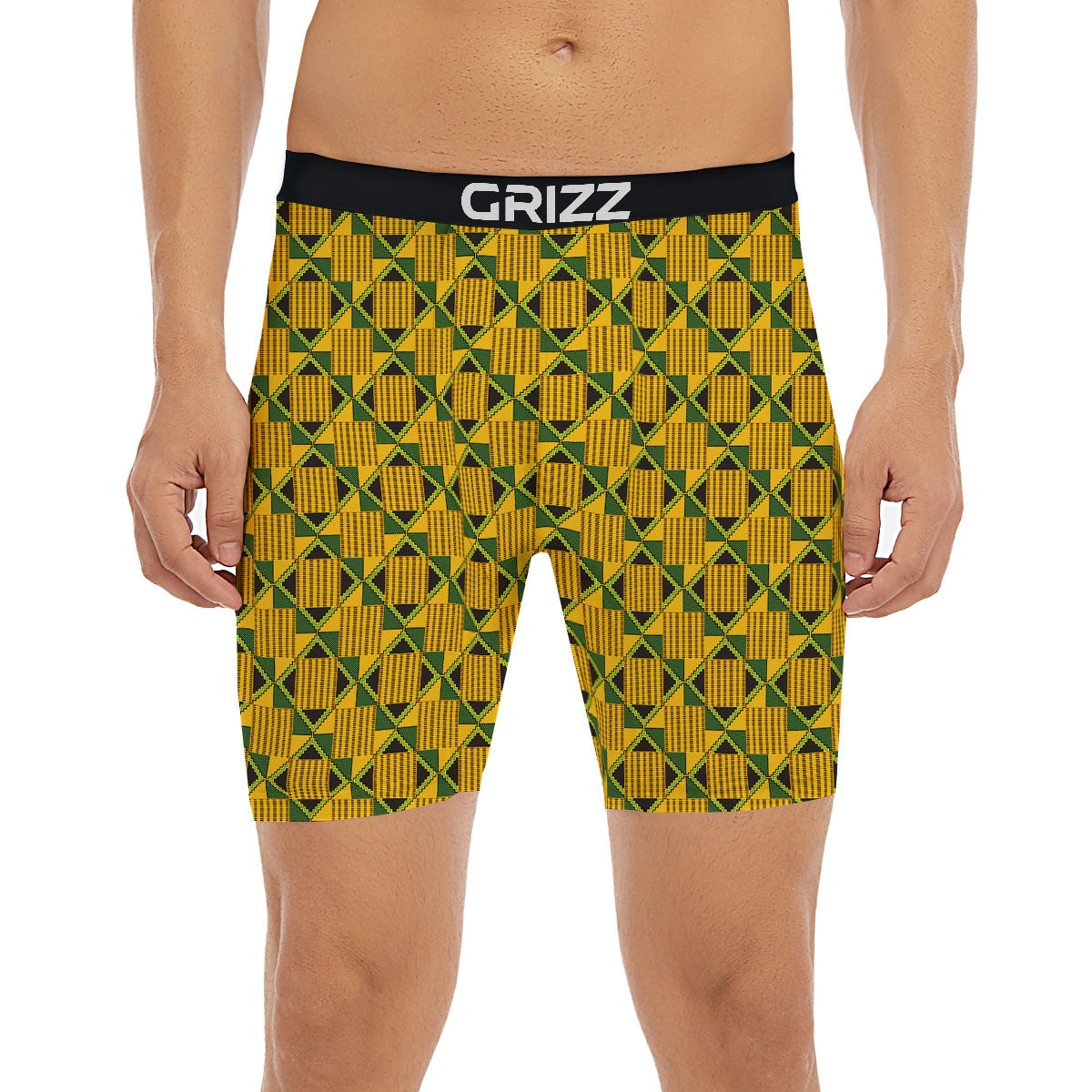 Ethnic Kente Print Pattern Boxer Briefs-grizzshop