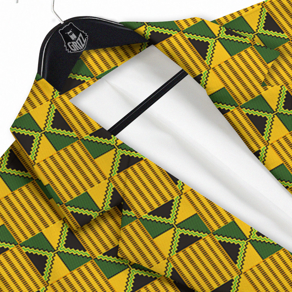 Ethnic Kente Print Pattern Men's Sport Coat-grizzshop
