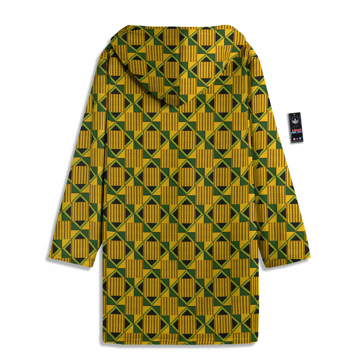 Ethnic Kente Print Pattern Men's Windbreaker Jacket-grizzshop