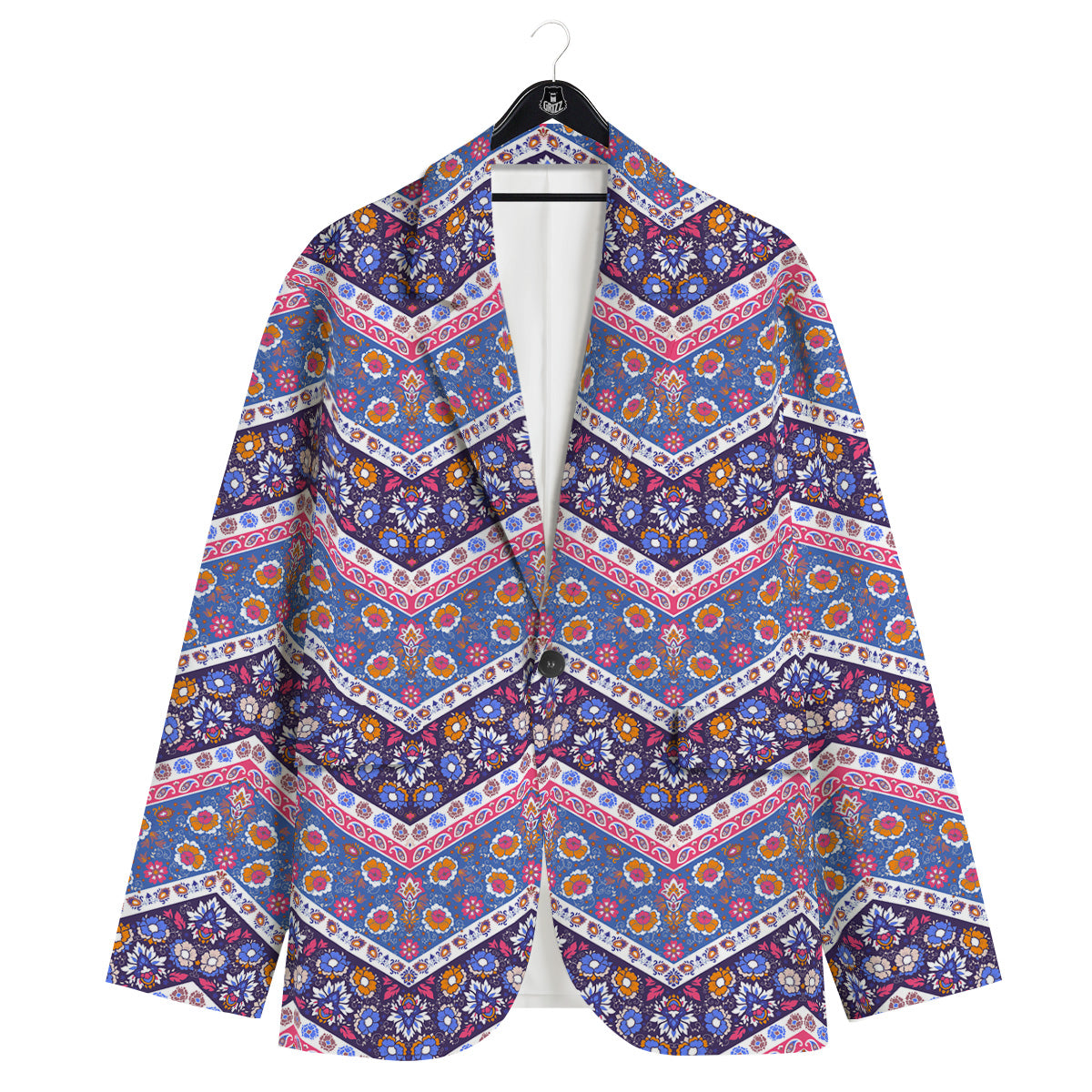 Ethnic Mandala And Indian Paisley Print Pattern Men's Sport Coat-grizzshop
