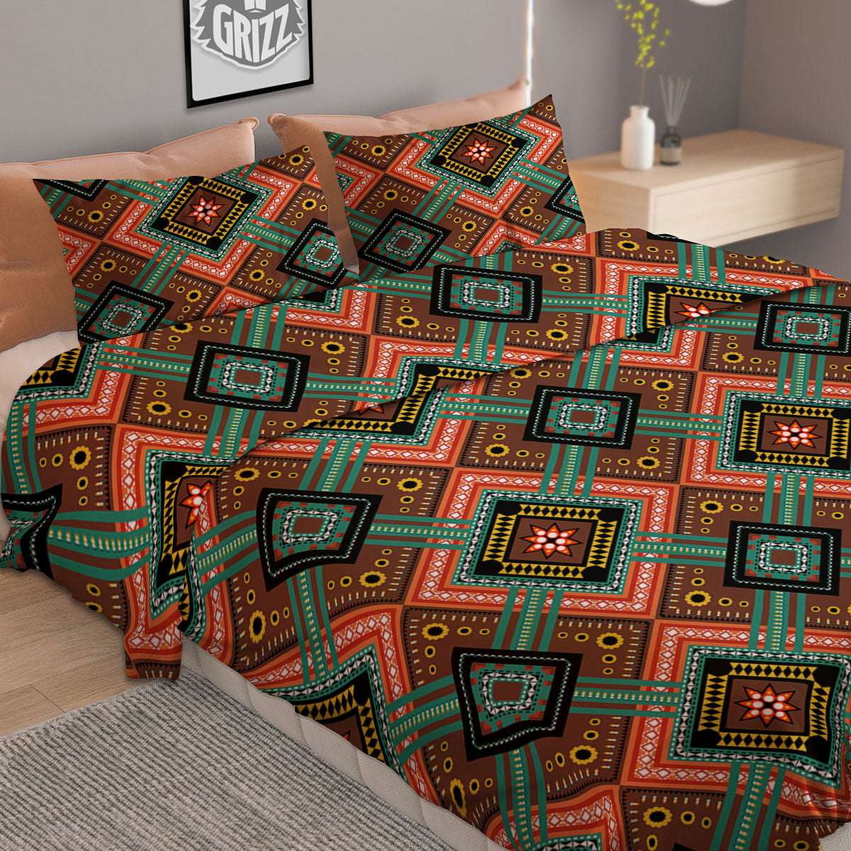 Eclipse Total Solar Print Duvet Cover Bedding Set