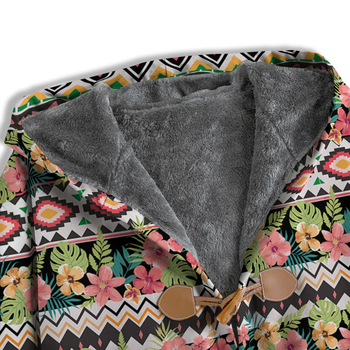 Ethnic Mix Tropical Flower Print Pattern Men's Windbreaker Jacket-grizzshop