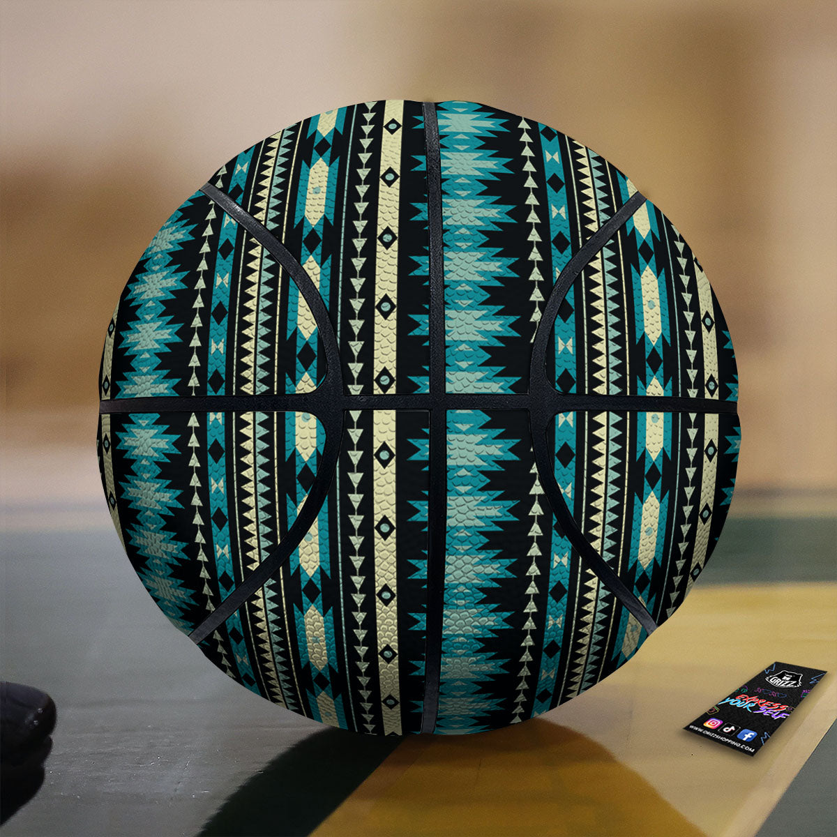 Ethnic Native Print Pattern Basketball-grizzshop