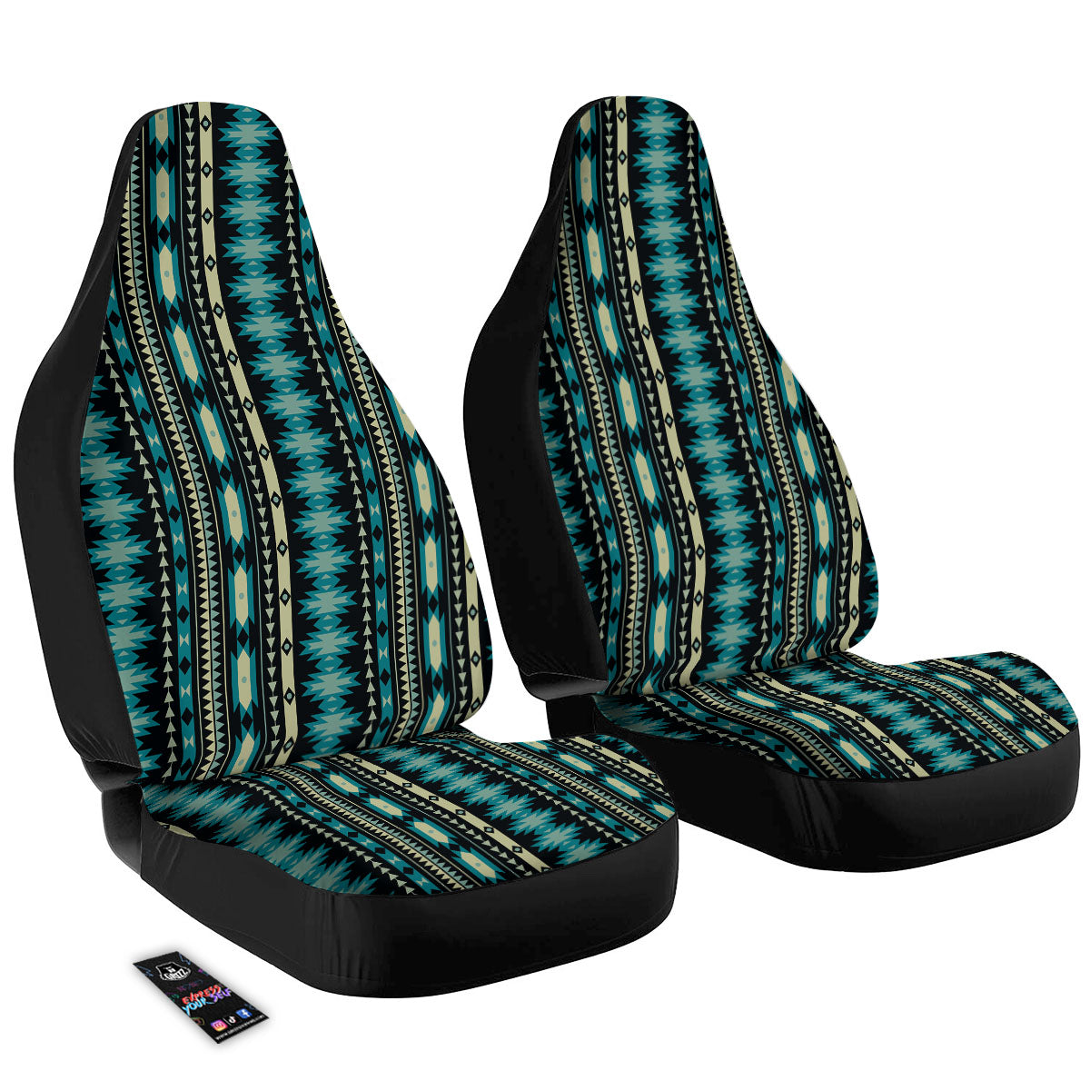 Ethnic Native Print Pattern Car Seat Covers-grizzshop