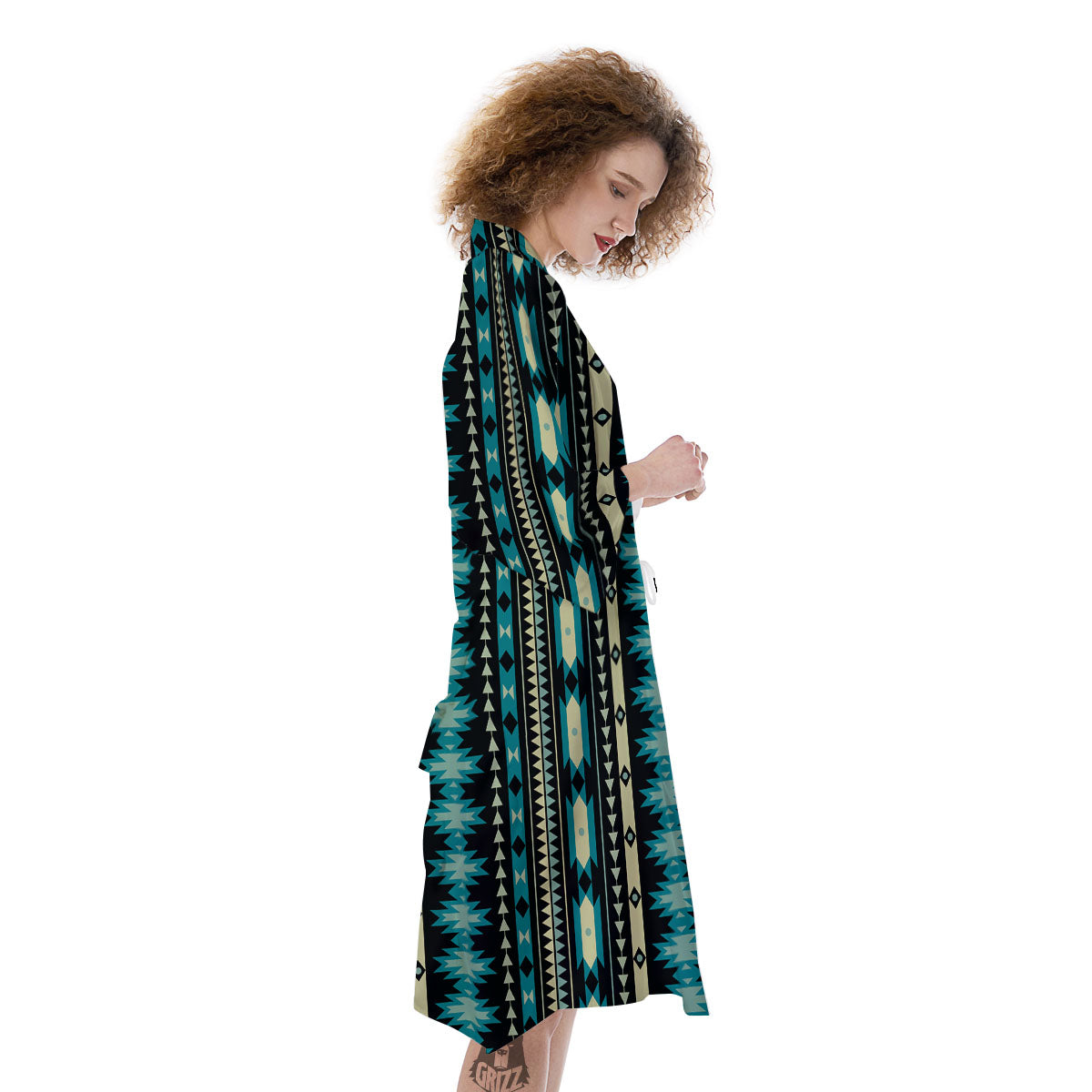 Ethnic Native Print Pattern Kimono-grizzshop