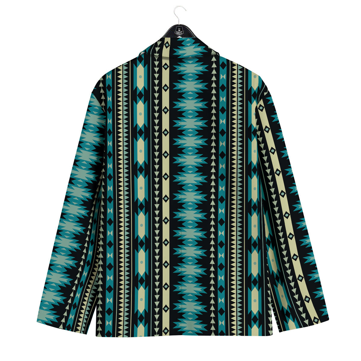 Ethnic Native Print Pattern Men's Sport Coat-grizzshop