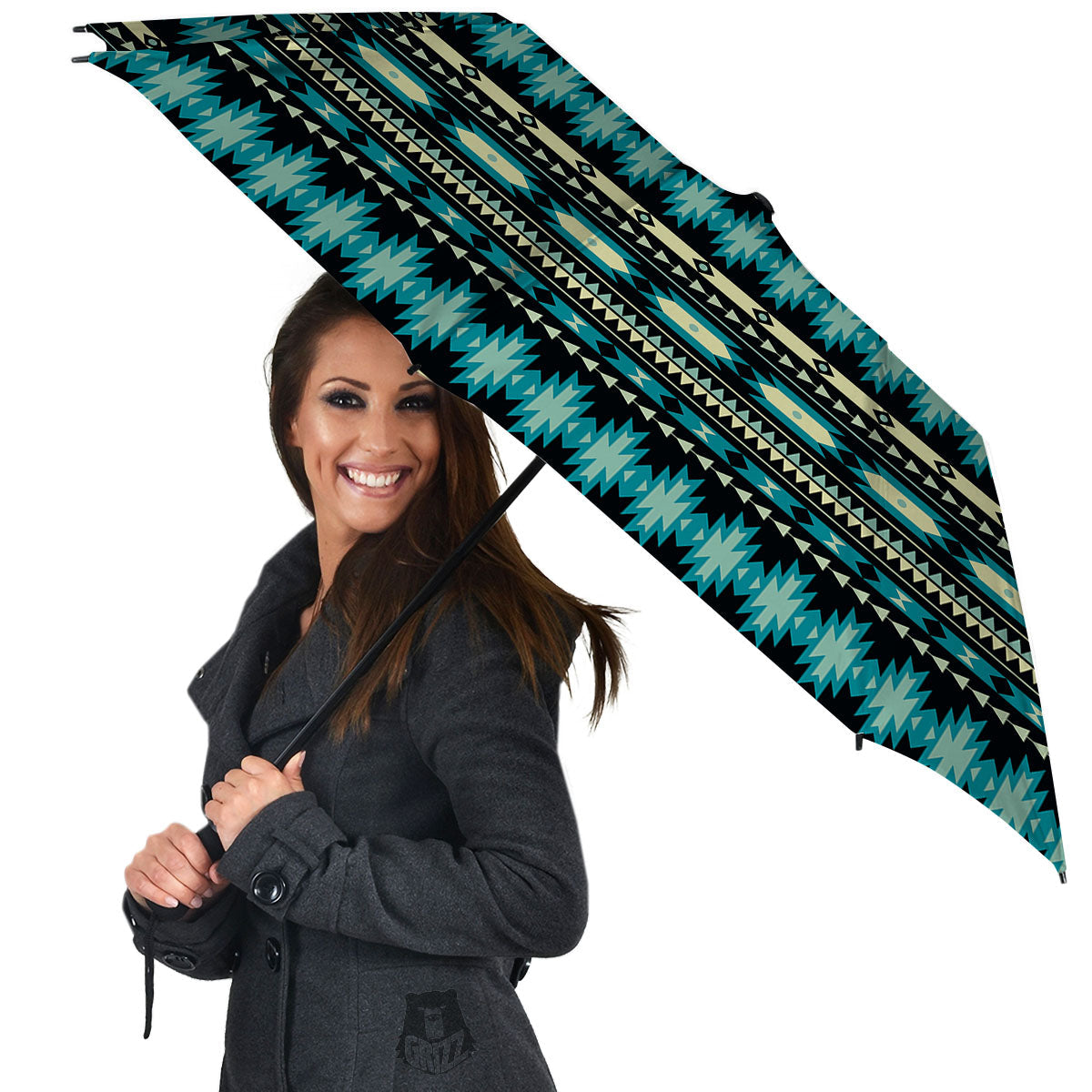 Ethnic Native Print Pattern Umbrella-grizzshop