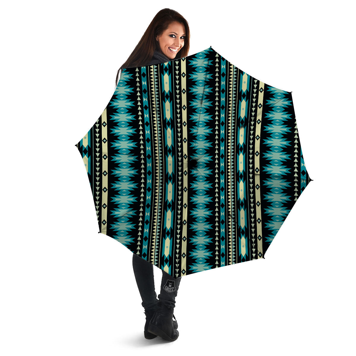 Ethnic Native Print Pattern Umbrella-grizzshop