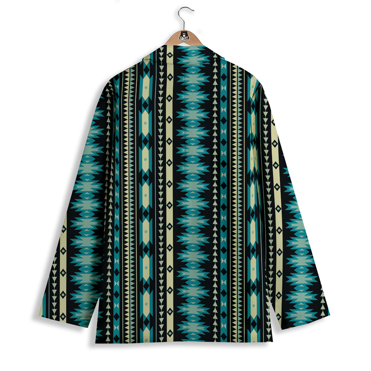 Ethnic Native Print Pattern Women's Blazer-grizzshop