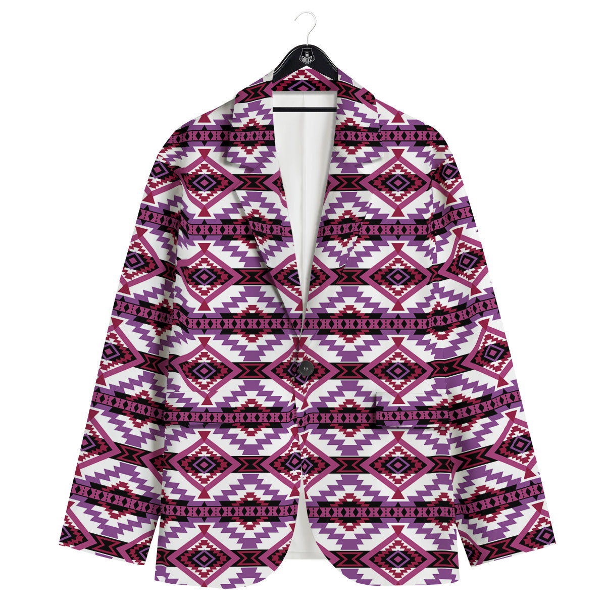 Ethnic Pink African Print Pattern Men's Sport Coat-grizzshop
