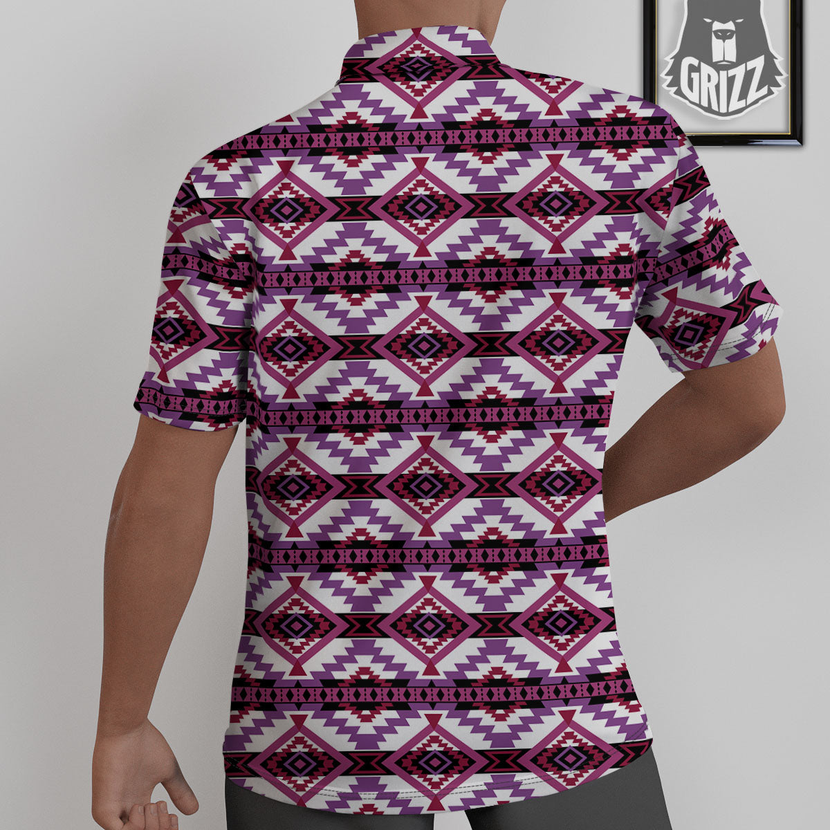 Ethnic Pink African Print Pattern Untucked Shirts-grizzshop