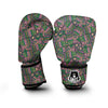 Ethnic Pink Print Pattern Boxing Gloves-grizzshop