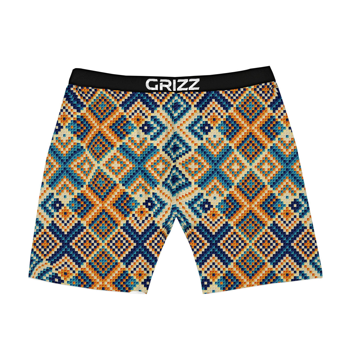 Ethnic Pixel Print Pattern Boxer Briefs-grizzshop