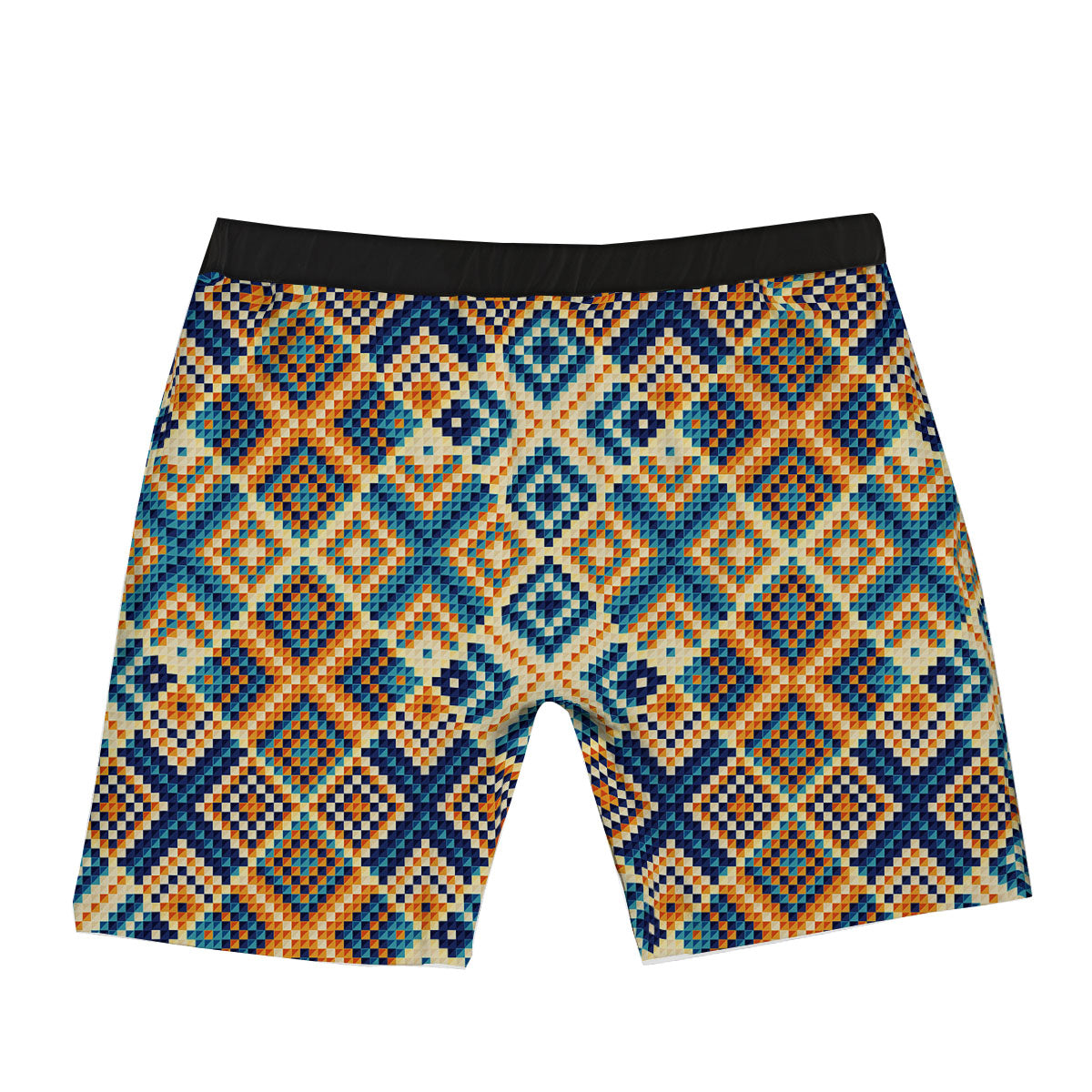Ethnic Pixel Print Pattern Boxer Briefs-grizzshop