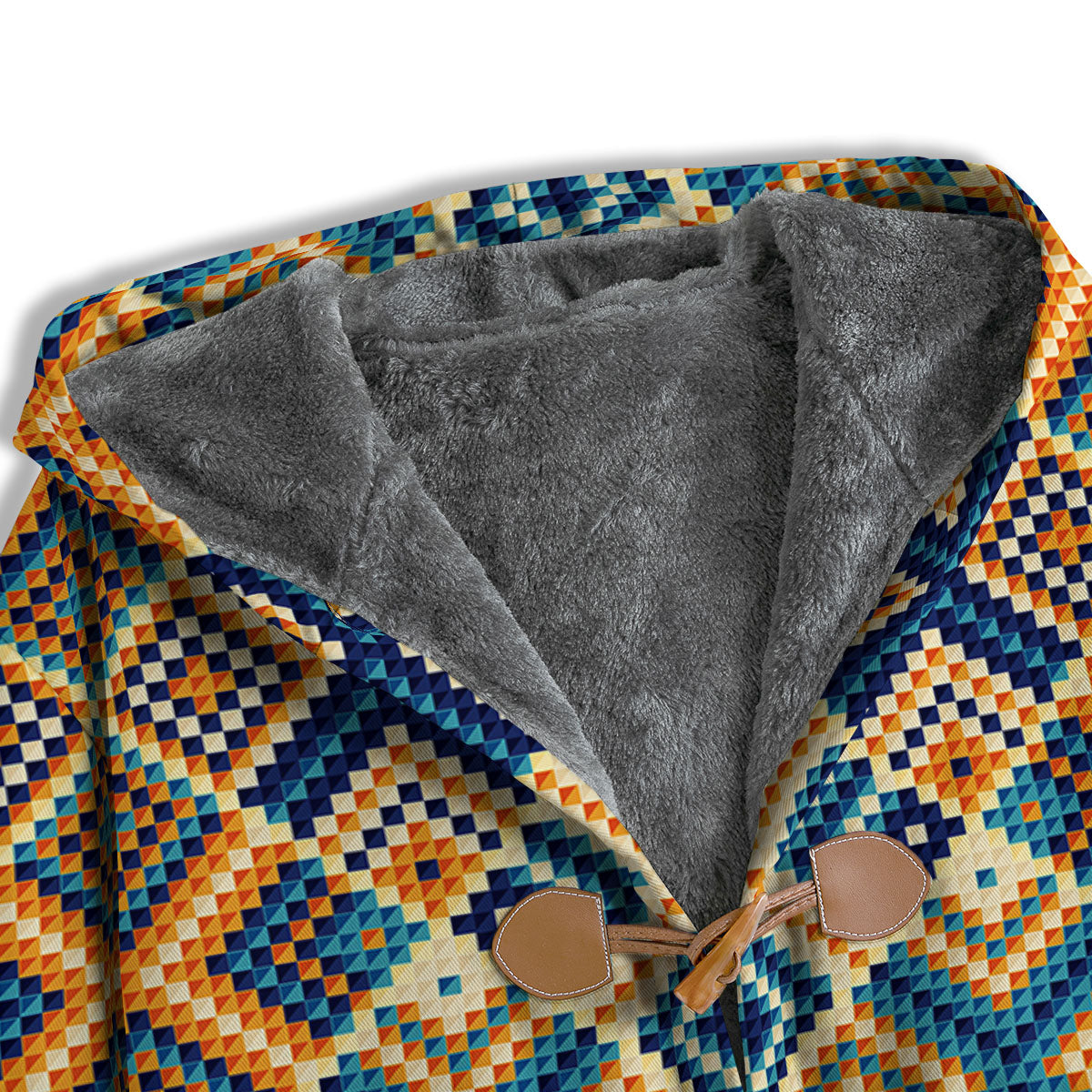 Ethnic Pixel Print Pattern Men's Windbreaker Jacket-grizzshop