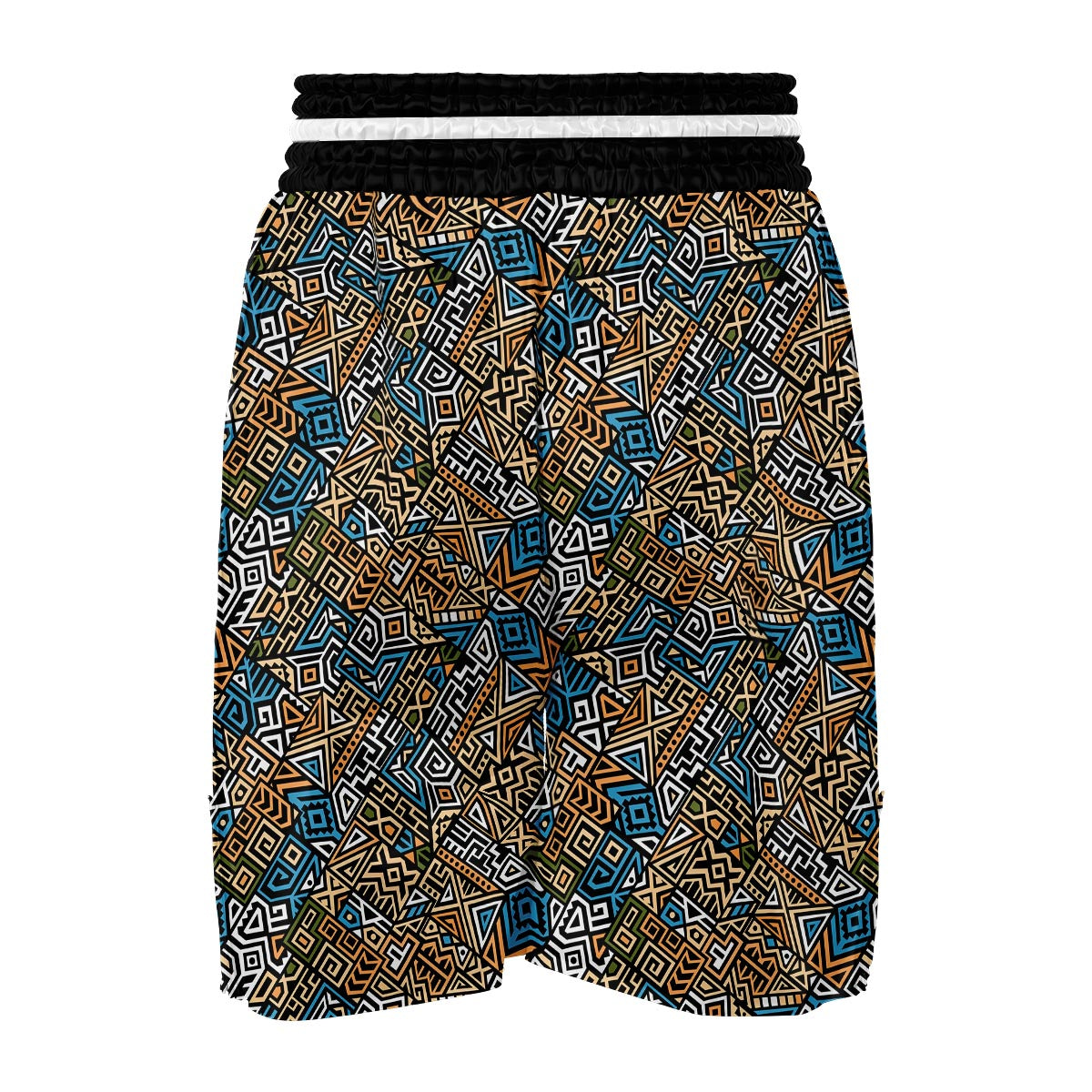 Ethnic Print Pattern Boxing Shorts-grizzshop