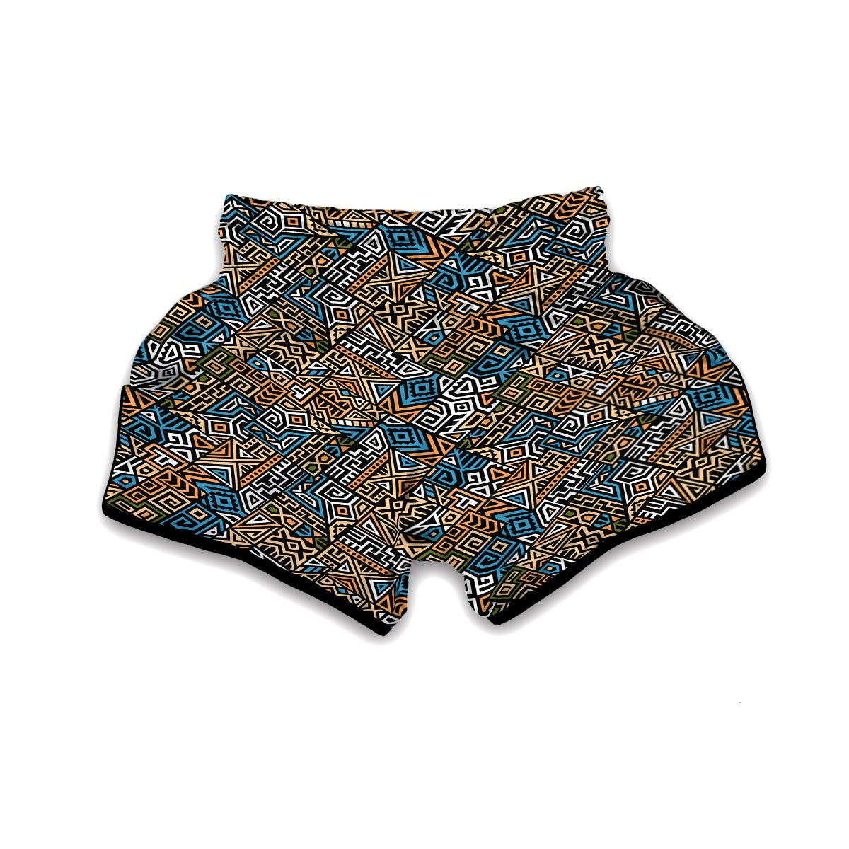 Ethnic Print Pattern Muay Thai Boxing Shorts-grizzshop