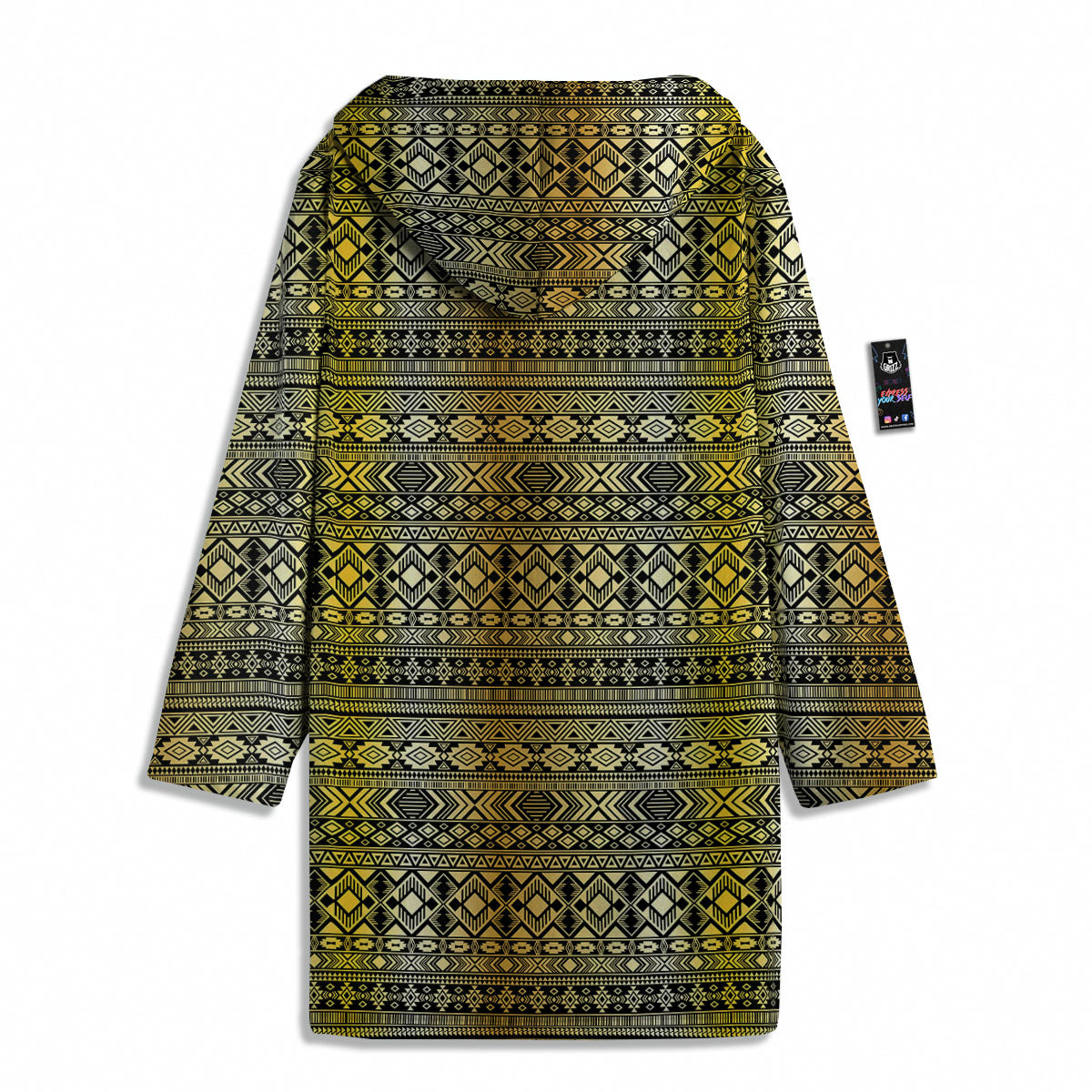 Ethnic Tribal Gold African Print Pattern Men's Windbreaker Jacket-grizzshop