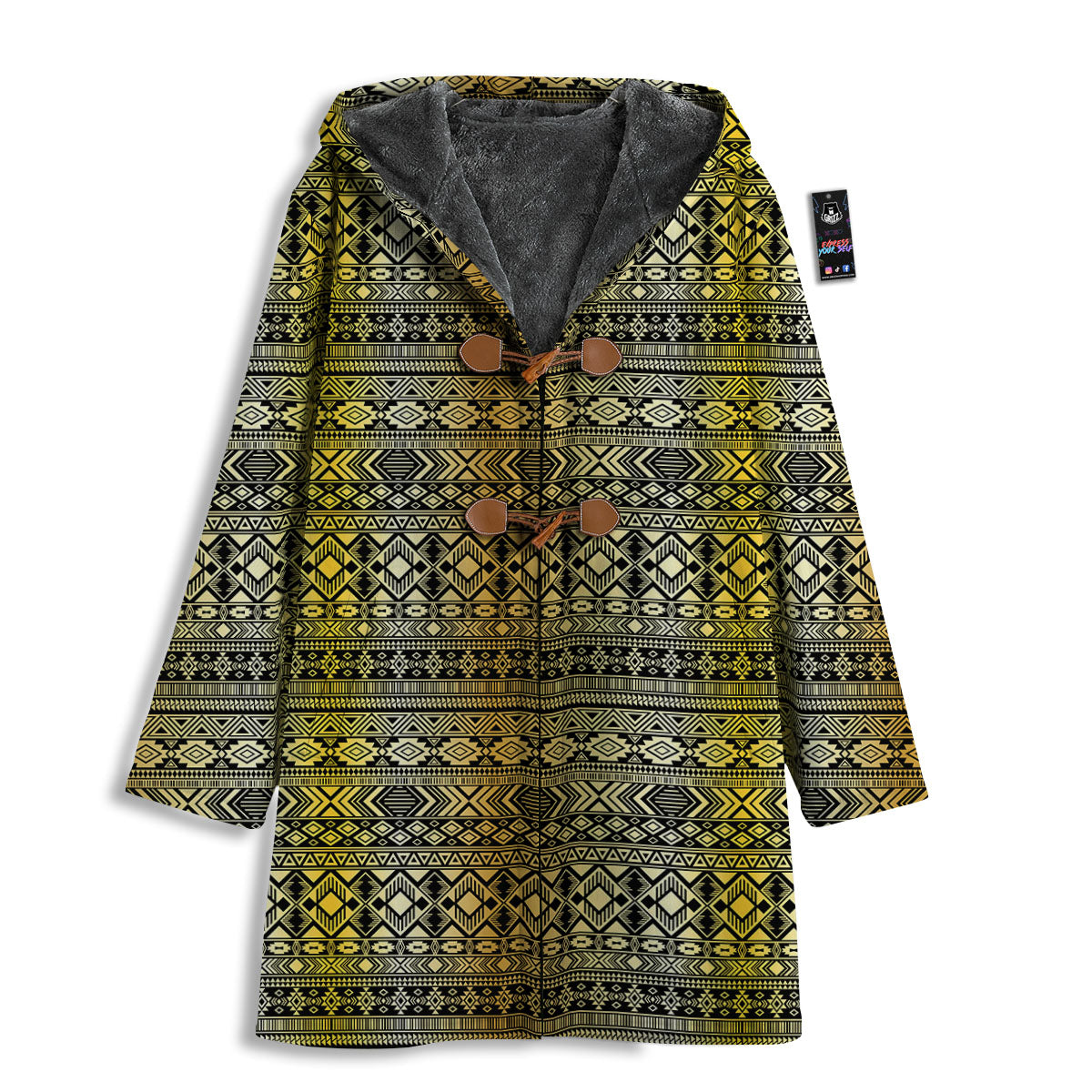 Ethnic Tribal Gold African Print Pattern Men's Windbreaker Jacket-grizzshop