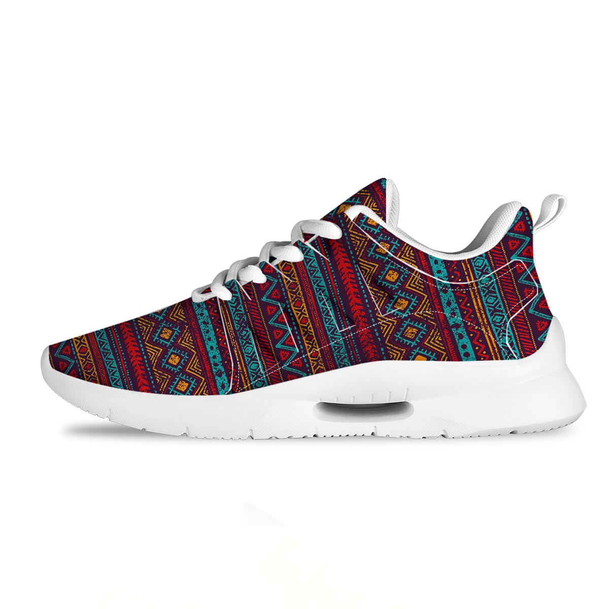 Ethnic Tribal Print Pattern Tennis Shoes-grizzshop