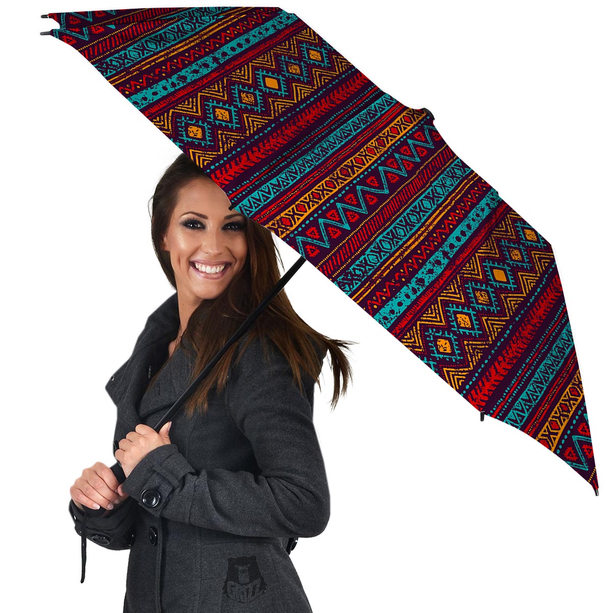 Ethnic Tribal Print Pattern Umbrella-grizzshop