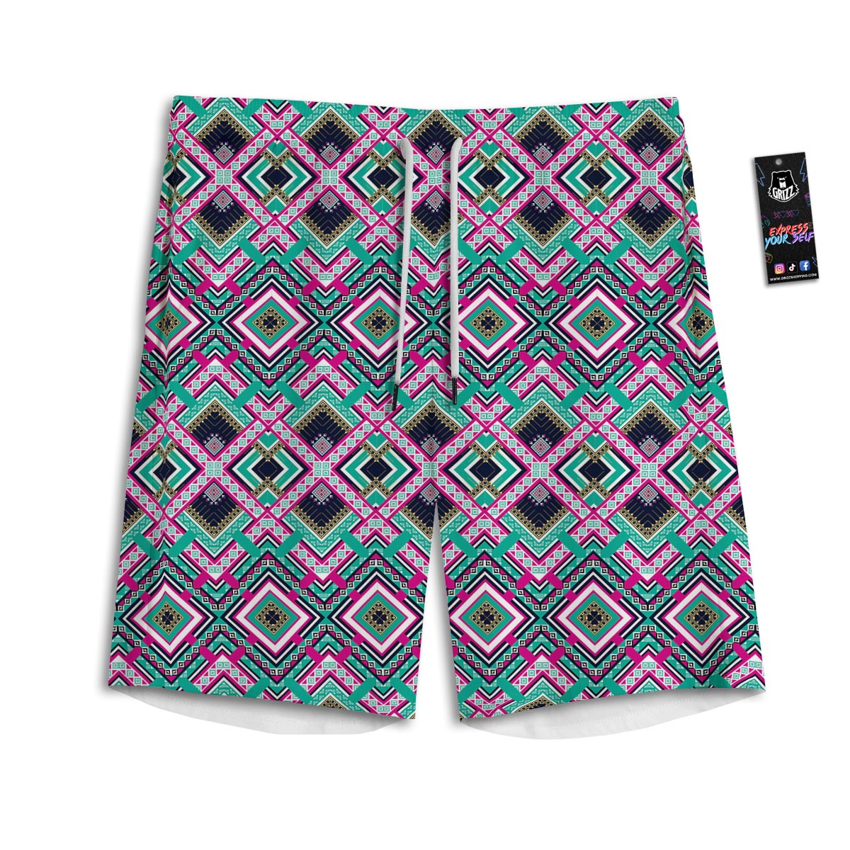 Ethnic Tribal Retro Print Pattern Men's Athletic Shorts