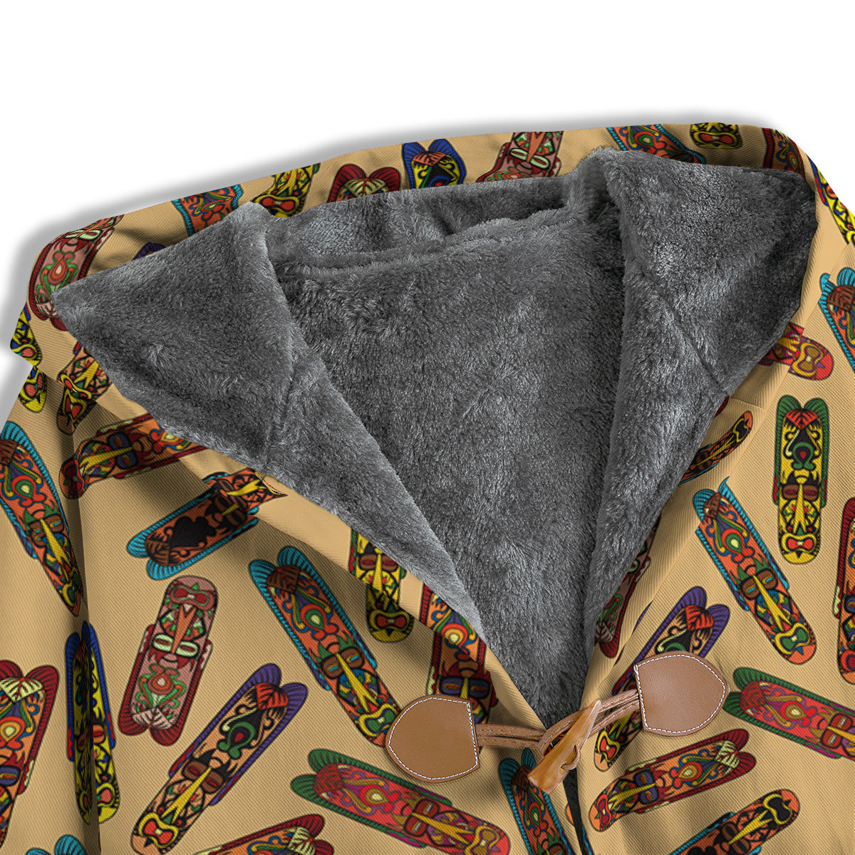 Ethnic Tribal Vintage Style African Mask Print Pattern Men's Windbreaker Jacket-grizzshop