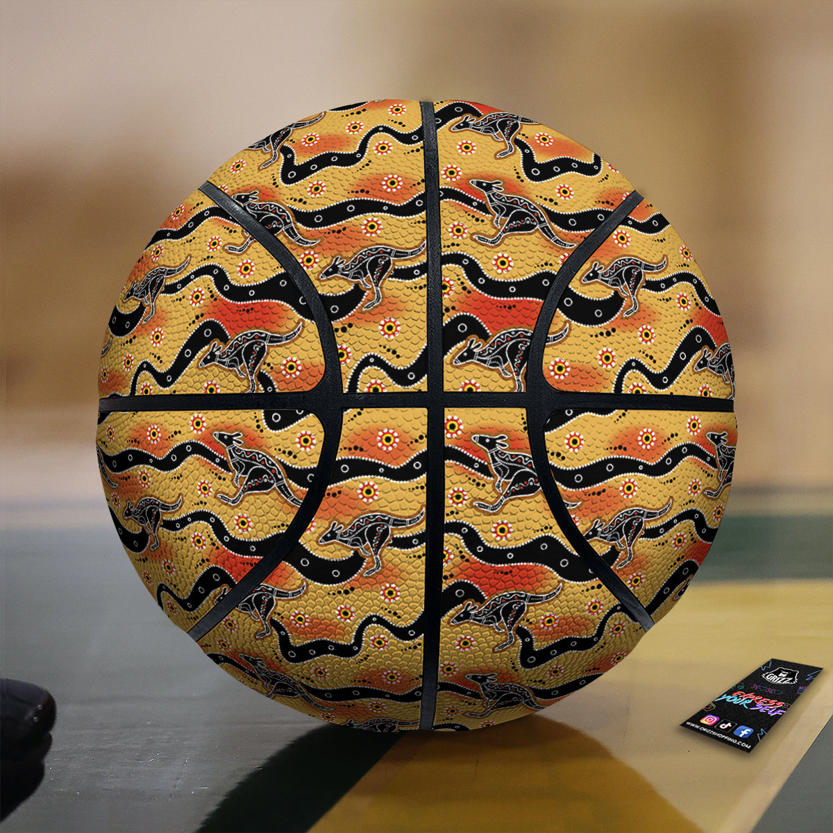 Ethnic Australian Print Pattern Basketball