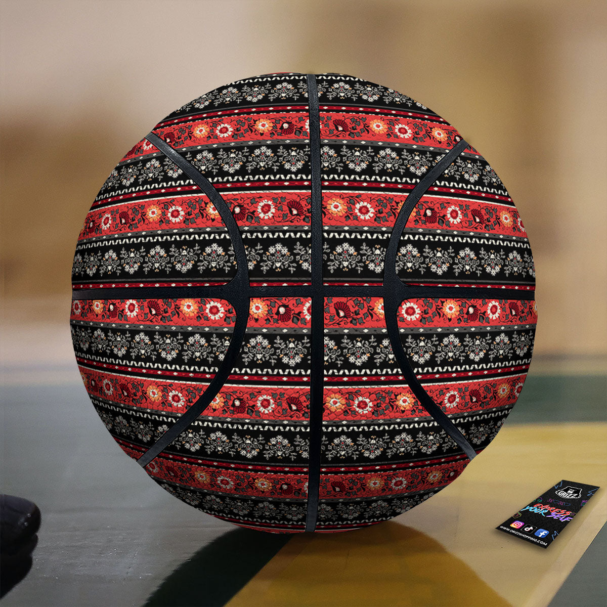 Fence Maori Print Basketball