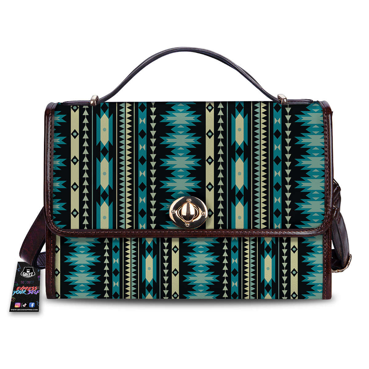 Ethnic Native Print Pattern Women's Satchel Bag