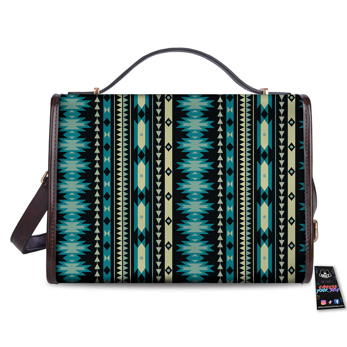 Ethnic Native Print Pattern Women's Satchel Bag