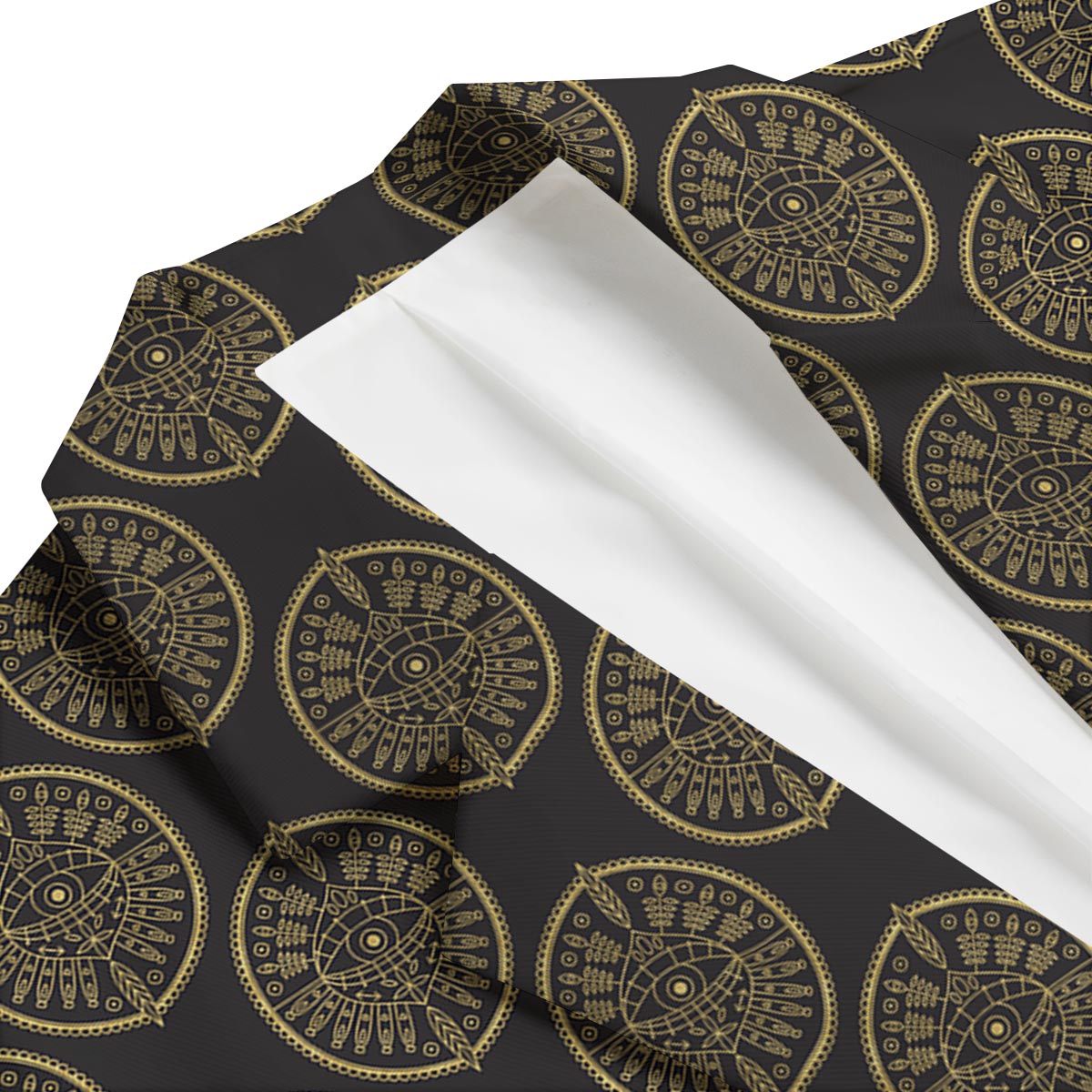 Evil Eye Pattern Print Men's Blazer-grizzshop