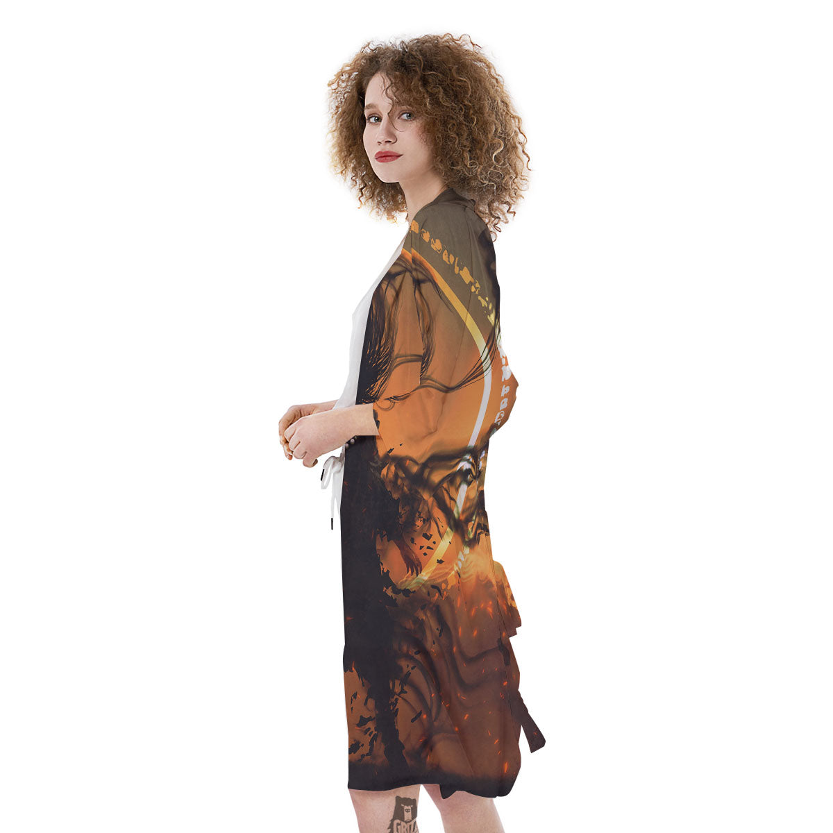 Evil Witch Print Kimono-grizzshop