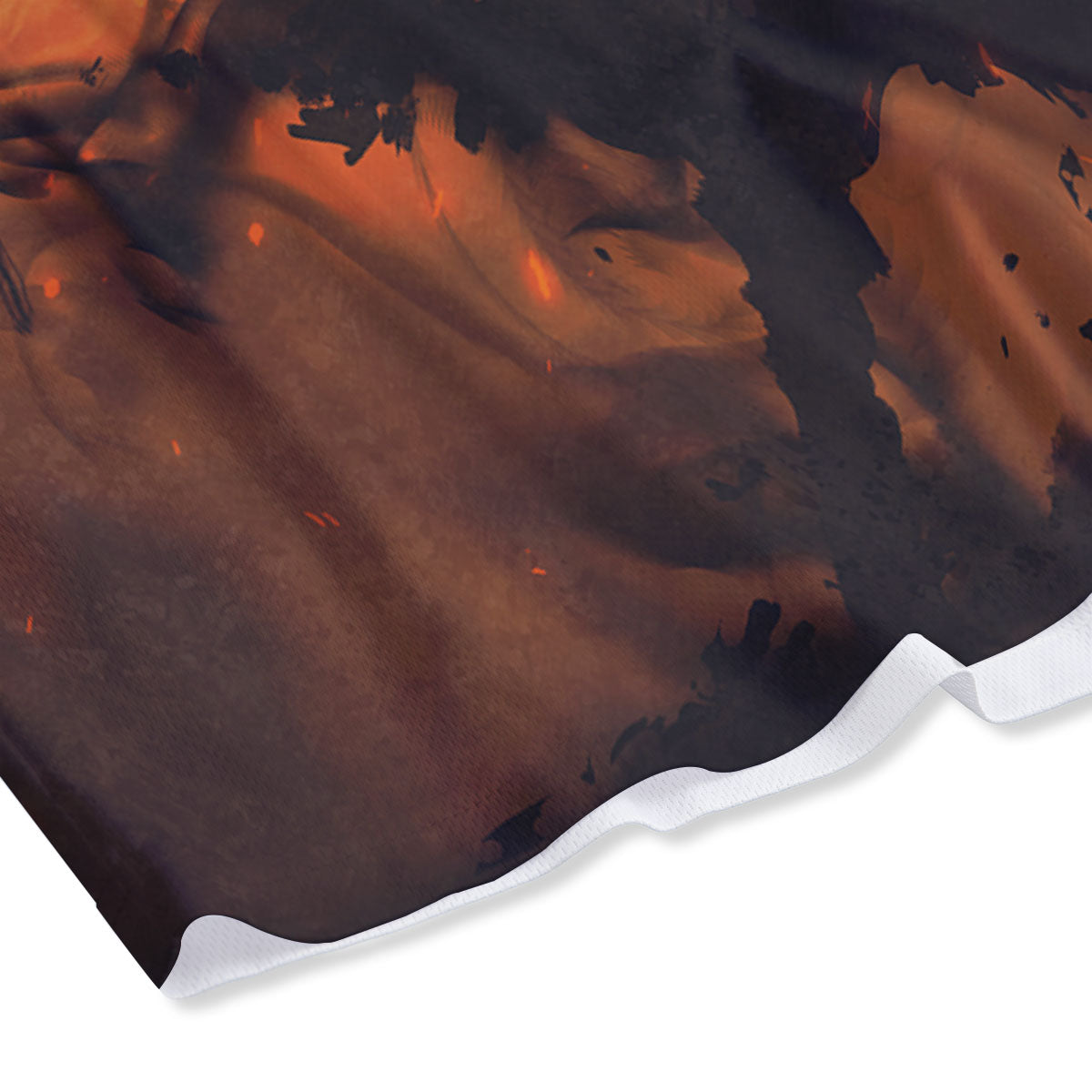 Evil Witch Print Mesh Shorts-grizzshop