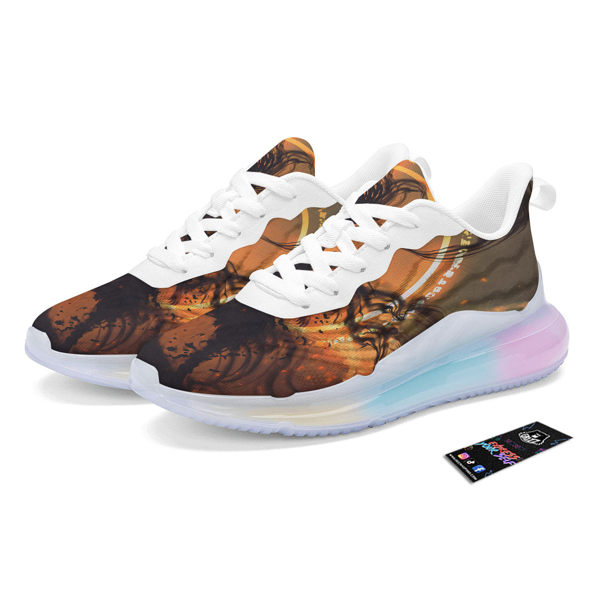 Evil Witch Print Running Sneakers-grizzshop